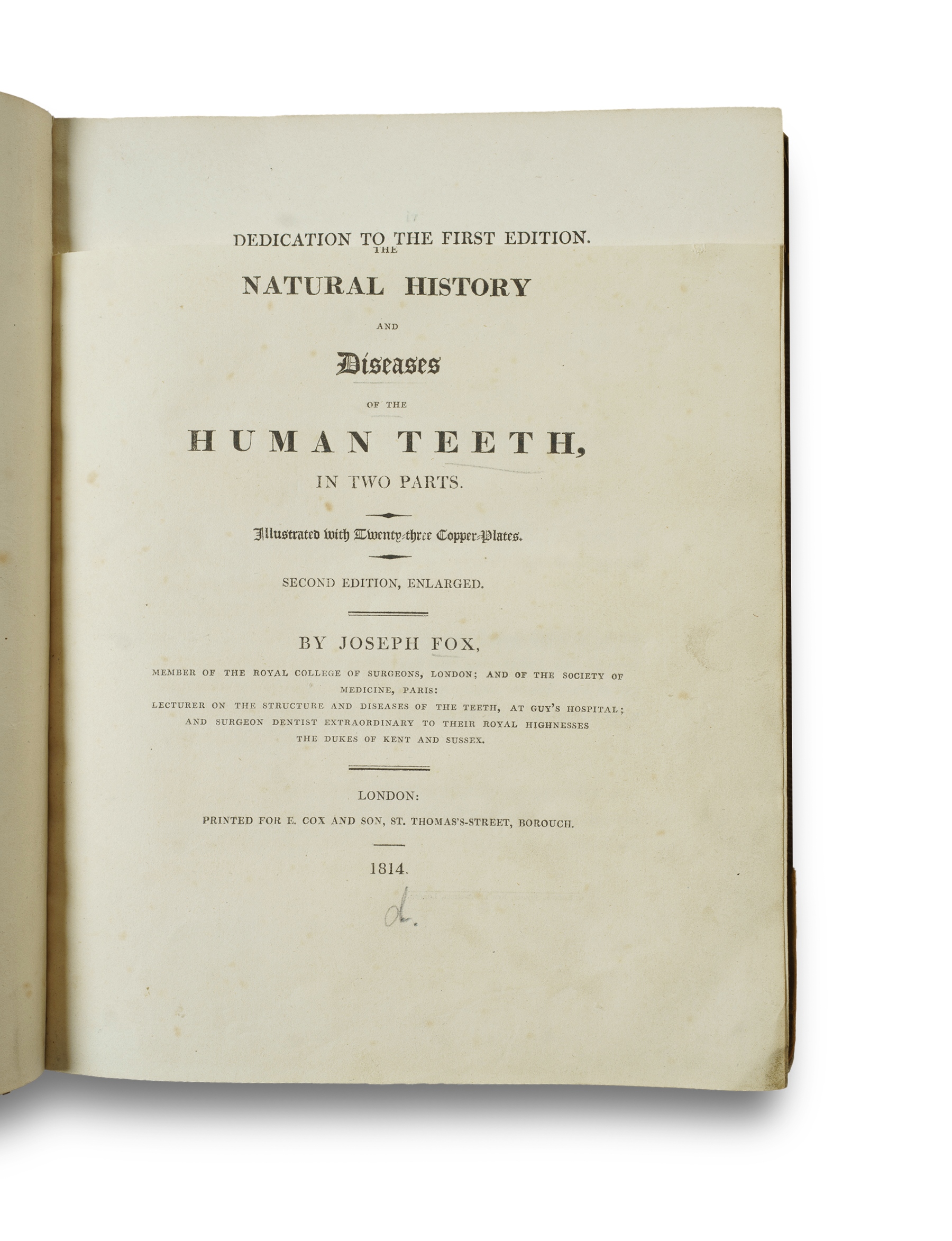 Three Volumes on the History of Teeth: Charles Allen (1687 Reprint) and Jos